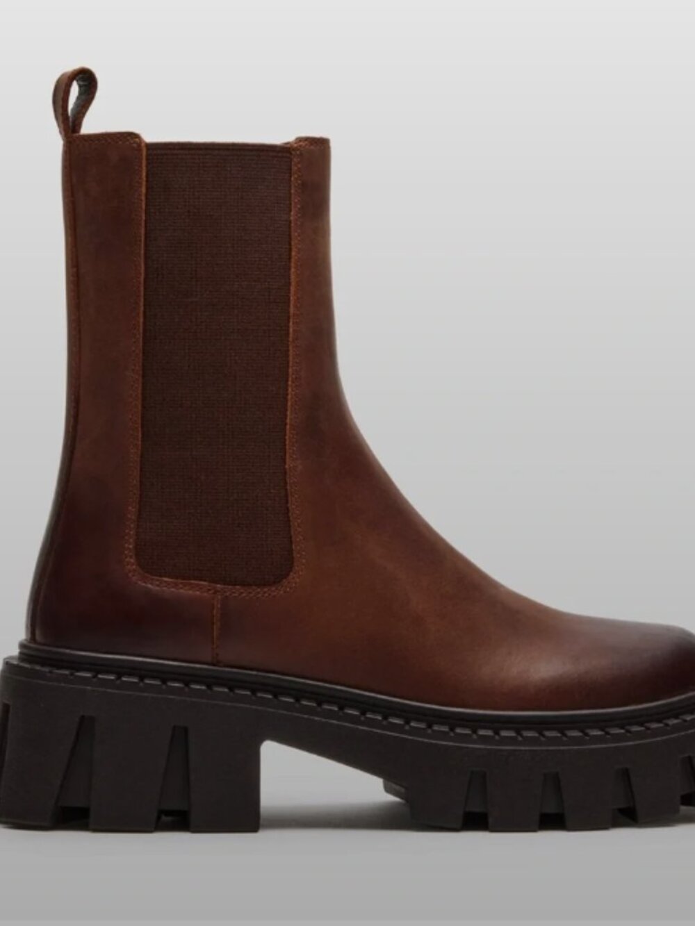 Steve Madden Brown Chunky Chelsea Boots - Picture 2 of 7